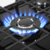 Baridi Gas Hob with 5 Cooking Zones 70cm - Black
