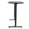 Dellonda Carbon Fibre Effect Electric Height Adjustable Standing Desk, 1400 x 700mm Dual Motor 100kg