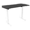 Dellonda Single Motor Ultra-Quiet Adjustable-Height Electric Sit/Stand Desk - Carbon Fibre Effect Desktop - DH70
