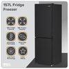 Baridi 47cm 70/30 Fridge Freezer, 157L Capacity Low Frost