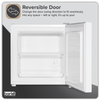 Baridi Mini Tabletop Fridge/Freezer, 31L Capacity - White