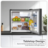 Baridi Tabletop Fridge with Ice Box, 46L Capacity
