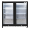 Baridi Hinged Double Door, Back Bar Drinks Fridge/Cooler, 190L Capacity