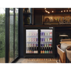 Baridi Back Bar Drinks Fridge/Cooler with Double Sliding Doors, 190L Capacity