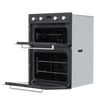 72cm Built-Under Double Oven, 74L Capacity, Energy Rating A - Black