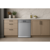 Baridi Regular Sized Freestanding Dishwasher 60cm Wide 13 Place Settings - Silver