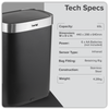 Sensor Bin 65L - Black/Stainless Steel