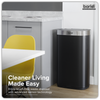 Sensor Bin 80L - Black/Stainless Steel