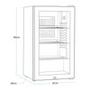 Baridi Wine, Beer & Drinks Fridge 85L Capacity - Stainless Steel