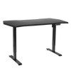 Dellonda Carbon Fibre Effect Electric Height Adjustable Standing Desk with Memory, Quiet, 1400 x 700mm