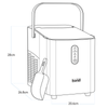 Baridi Ice Cube Maker with LED Display & 10 Minute Freeze