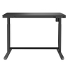 Dellonda Single Motor Ultra-Quiet Electric Desk with Control Panel, USB Port & Drawer - Black Desktop