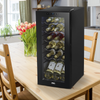 Baridi 18 Bottle Wine Fridge & Cooler - Black