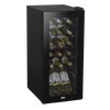 Baridi 18 Bottle Wine Fridge & Cooler - Black