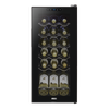 Baridi 18 Bottle Wine Fridge & Cooler - Black