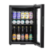 Baridi Beer & Drinks Fridge with LED Light, Black and Glass Door 60L
