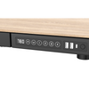 Dellonda Single Motor Ultra-Quiet Electric Desk with Control Panel, USB Port & Drawer - Oak Desktop