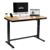 Dellonda Single Motor Ultra-Quiet Electric Desk with Control Panel, USB Port & Drawer - Oak Desktop