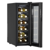 Baridi 12 Bottle Wine Fridge & Cooler - Black