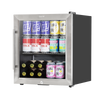 Baridi Mini Tabletop Beer & Drinks Fridge 50L Capacity - Stainless Steel
