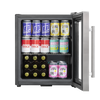 Baridi Mini Tabletop Beer & Drinks Fridge 50L Capacity - Stainless Steel