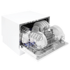 Baridi Tabletop Dishwasher 6 Place Settings 6.5L Capacity - White