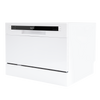Baridi Tabletop Dishwasher 6 Place Settings 6.5L Capacity - White