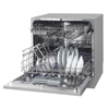 Baridi Tabletop Dishwasher 8 Place Settings 8L Capacity - Silver