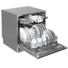 Baridi Tabletop Dishwasher 8 Place Settings 8L Capacity - Silver