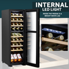 Baridi 18 Bottle Dual Zone Wine Fridge & Cooler