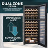 Baridi 55 Bottle Dual Zone Wine Fridge & Cooler