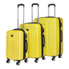 Dellonda Lightweight ABS Luggage Set with TSA Lock - Yellow