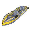Dellonda Inflatable 2-Person Kayak/Canoe Set with Pump, Carry Bag & 2 Oars - Blue/Yellow/White