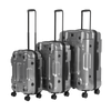 Dellonda Lightweight ABS Luggage Set 3pc - Silver