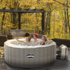 Dellonda 2-4 Person Inflatable Hot Tub/Spa with Smart Pump - Rattan Effect