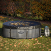 Dellonda 2-4 Person Inflatable Hot Tub/Spa with Smart Pump - Rattan Effect