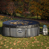 Dellonda 4-6 Person Inflatable Hot Tub/Spa with Smart Pump - Rattan Effect