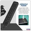 2.6m Extension Lead with USB Ports - Black