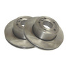 Direct Replacement Front Brake Discs & MINTEX Brake Pad Kit for Discovery 2, image shows metal brake discs, brake pads, and packaging.