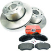 Direct Replacement Front Brake Discs & MINTEX Brake Pad Kit for Discovery 2, image shows metal brake discs, brake pads, and packaging.