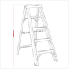 Fibreglass Step Ladder 4-Tread - EN 131