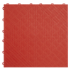 Polypropylene Floor Tile 400 x 400mm, Red Treadplate - Pack of 9