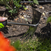 2-In-1 Garden Hand Tool with Soft Grip Handle & Stainless Steel Tines/Blade