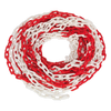 Plastic Chain 25m x 6mm - Red/White