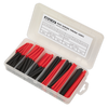 Heat Shrink Tubing Assortment 50 & 100mm 180pc - Black & Red