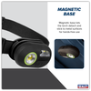 Rechargeable Headlight with Auto-Sensor 3W COB & 1W SMD LED