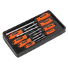 Premier Hammer-Thru Screwdriver Set 8pc - Hi-Vis Orange