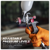 Premier Professional HVLP Gravity Feed Touch-Up Spray Gun 1mm Set-Up