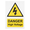 High Voltage Vehicle Warning Sign