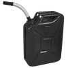 Screw Cap Metal Jerry Can 20L - Black